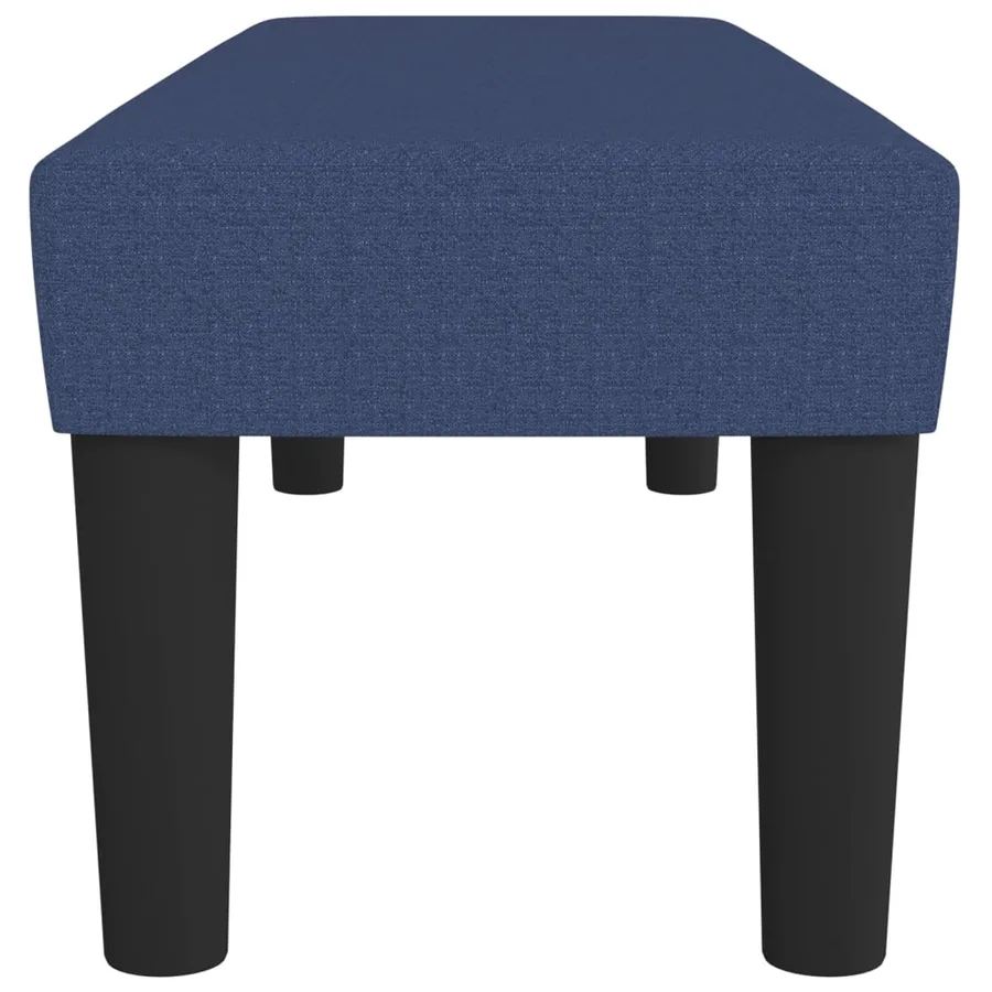 Banc Bleu 100x30x30 cm Tissu - 4