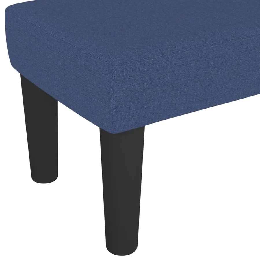 Banc Bleu 100x30x30 cm Tissu - 5
