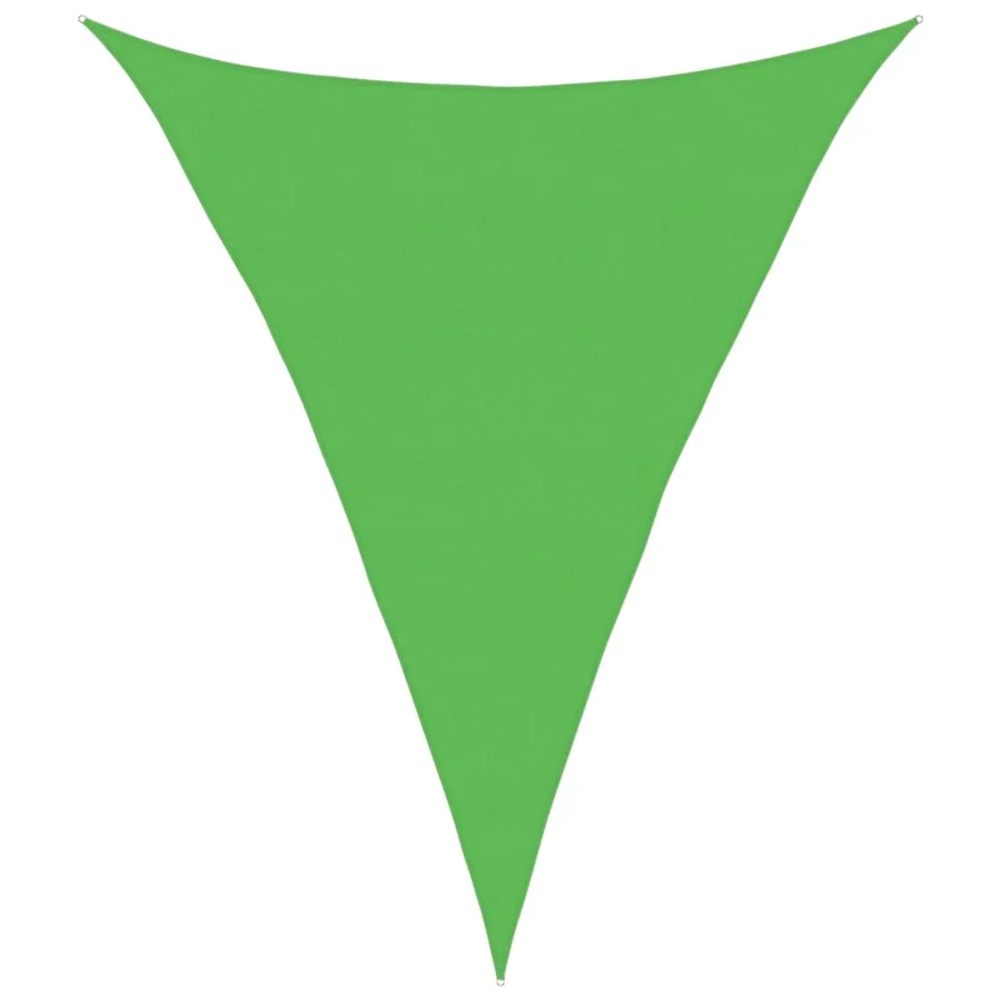 Voile d'ombrage 160 g/m² Vert clair 5x6x6 m PEHD - 2
