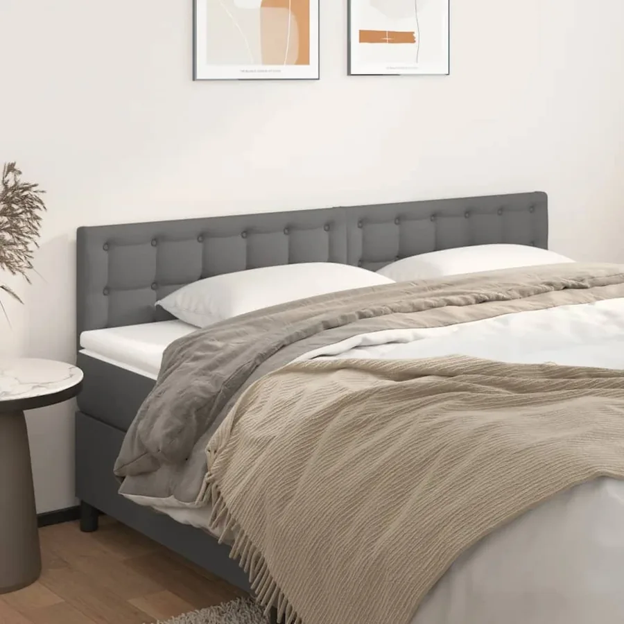 Têtes de lit Gris 180x5x78/88 cm Similicuir