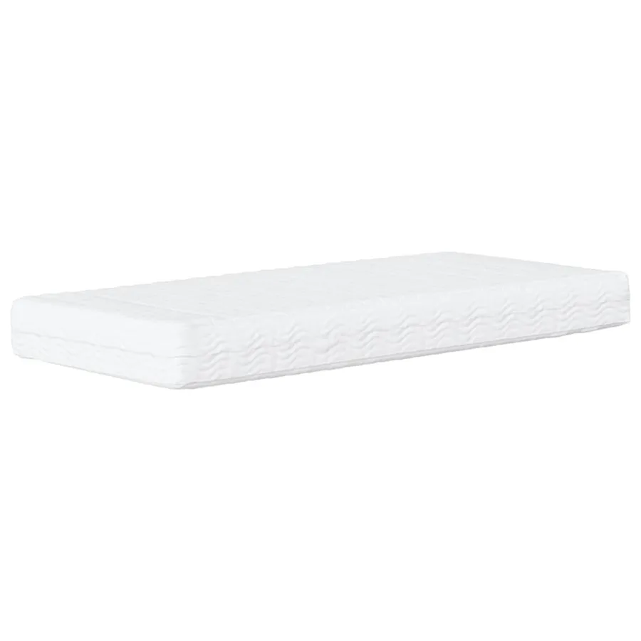 Lit de jour avec matelas gris foncé 80x200 cm tissu - 5