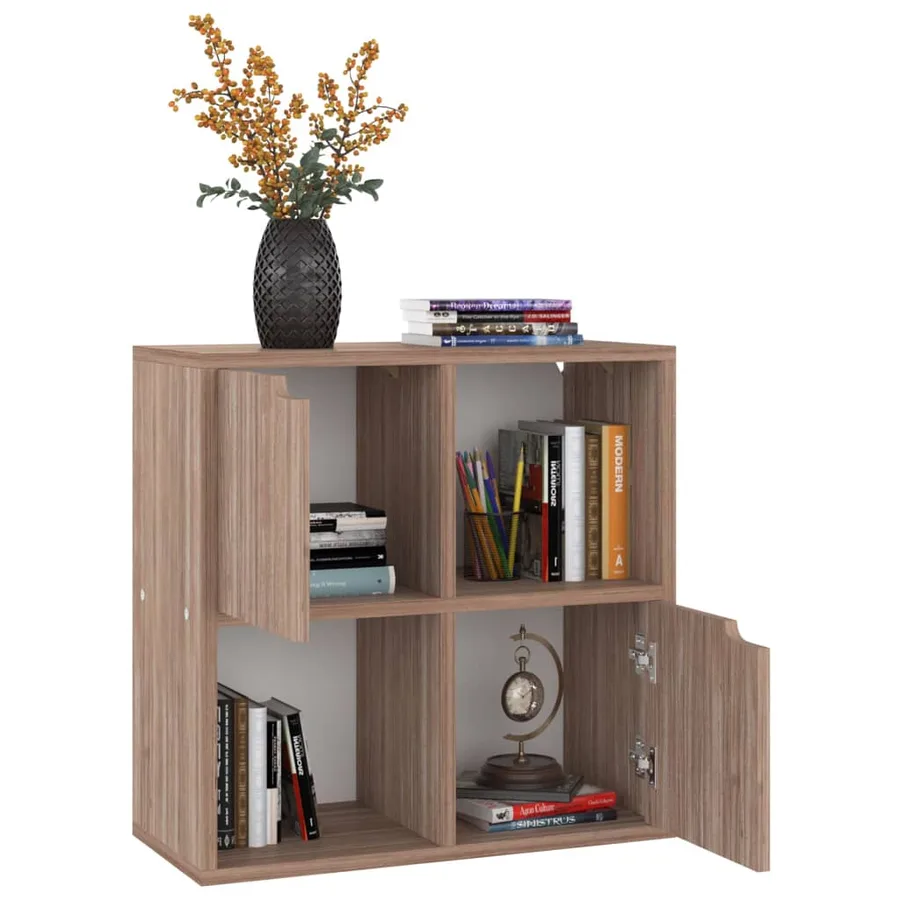 Bibliothèque Chêne Sonoma gris 60x27,5x59,5cm Bois d’ingénierie - 4