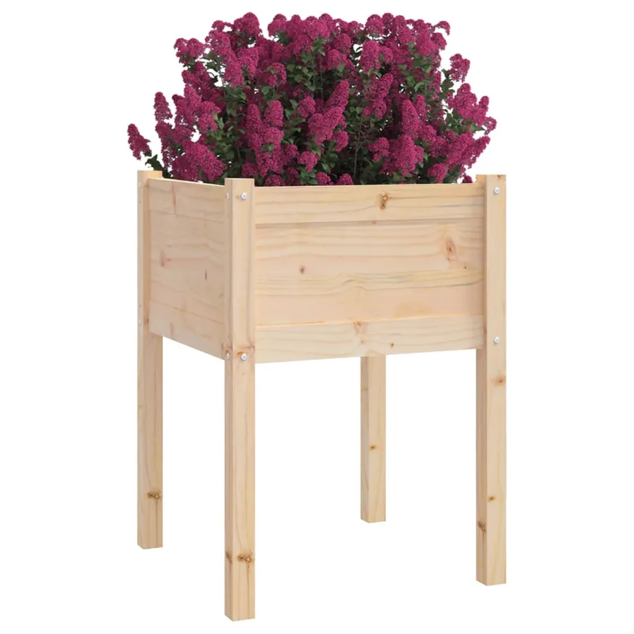Jardinières d'extérieur 2 pcs 50x50x70 cm bois de pin massif - 3