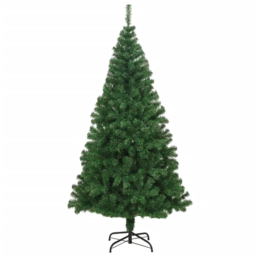 Arbre de Noël artificiel avec branches épaisses vert 210 cm PVC - 2