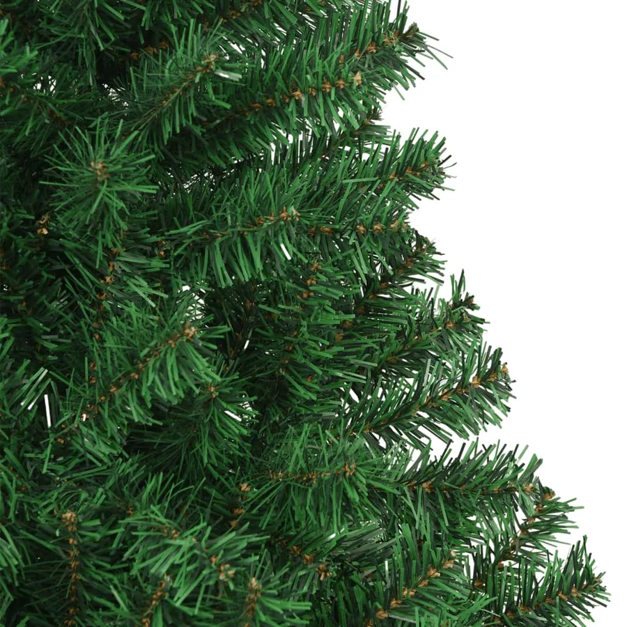 Arbre de Noël artificiel avec branches épaisses vert 210 cm PVC - 4