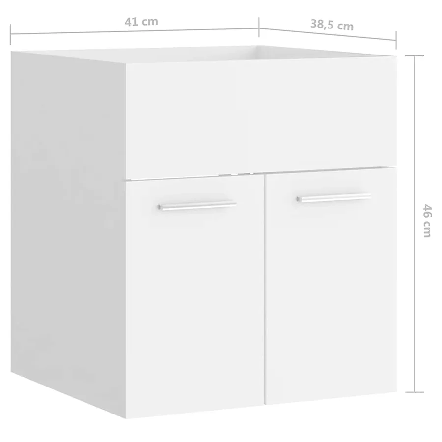 Ensemble de meubles de salle de bain Blanc Aggloméré - 20