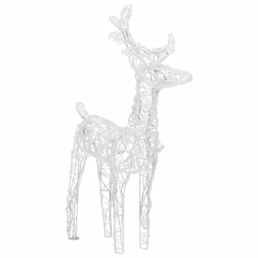 Rennes de Noël 6 pcs 240 LED Blanc chaud Acrylique - 4