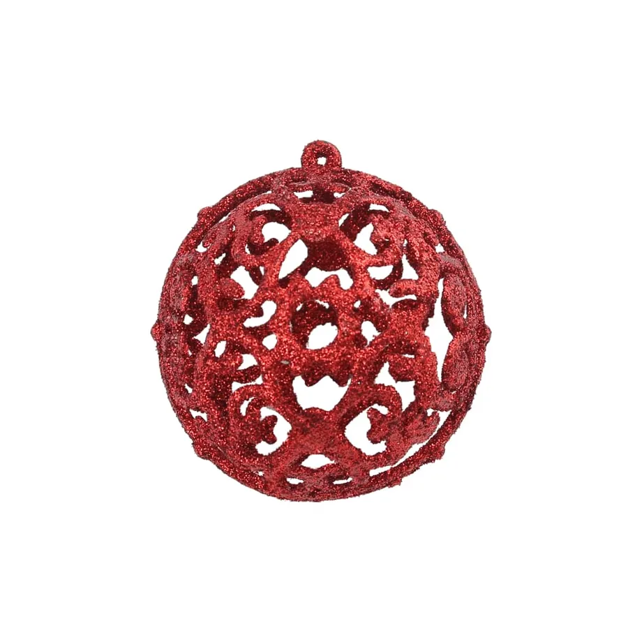 Ensemble de boules de Noël 100 pcs 3/4/6 cm Rouge - 3