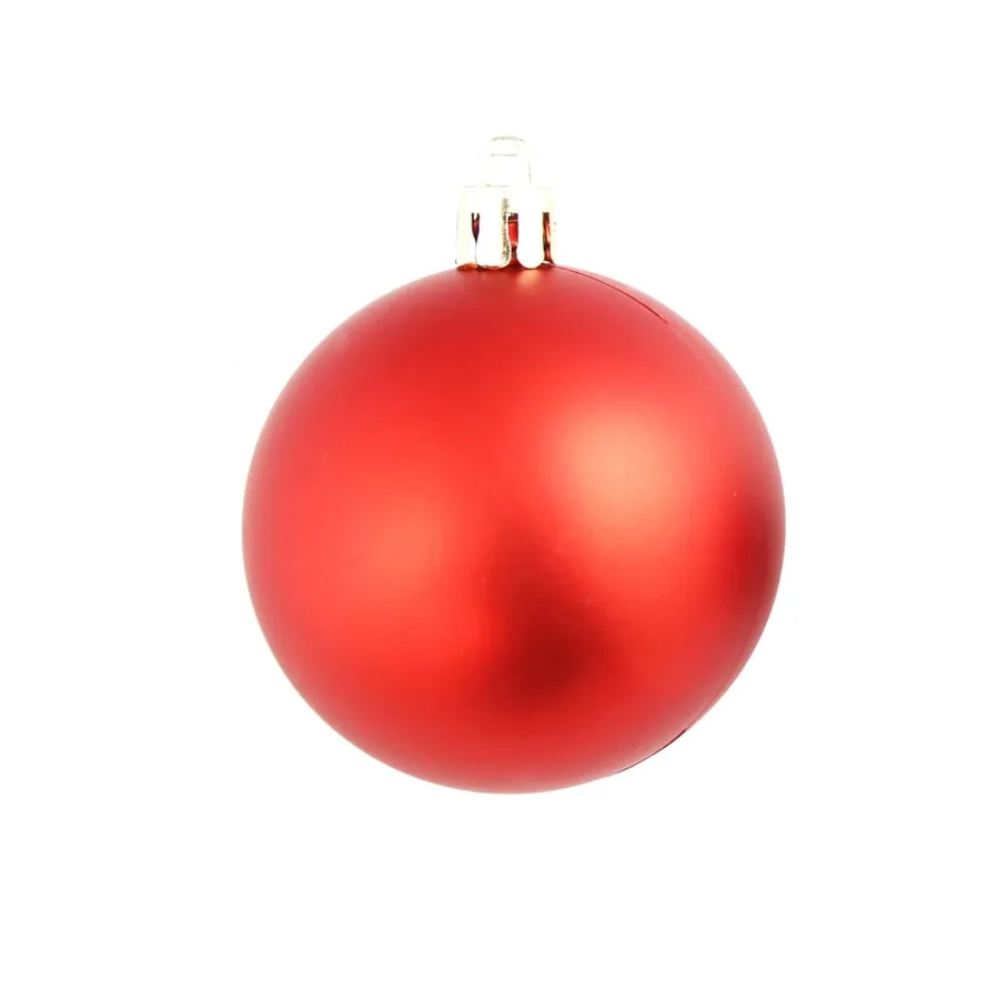 Ensemble de boules de Noël 100 pcs 3/4/6 cm Rouge - 5