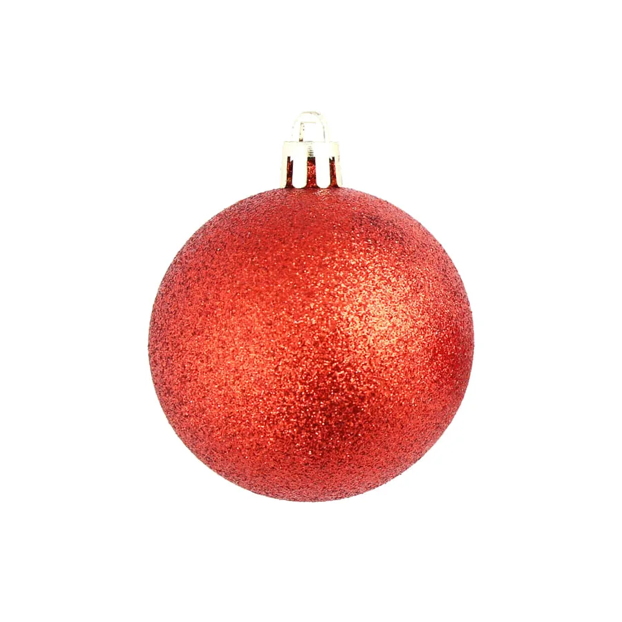 Ensemble de boules de Noël 100 pcs 3/4/6 cm Rouge - 9
