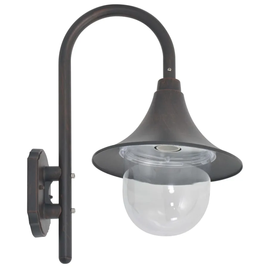 Applique jardin E27 42 cm aluminium bronze - 3