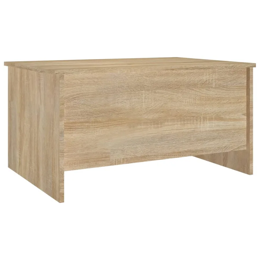 Table basse chêne sonoma 80x55,5x41,5 cm bois d'ingénierie - 3