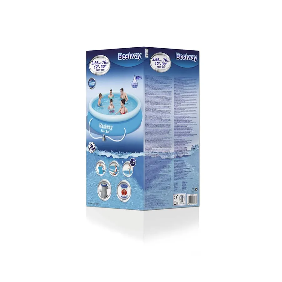 Bestway Ensemble de piscine Fast Set 366 x 76 cm 57274 - 5