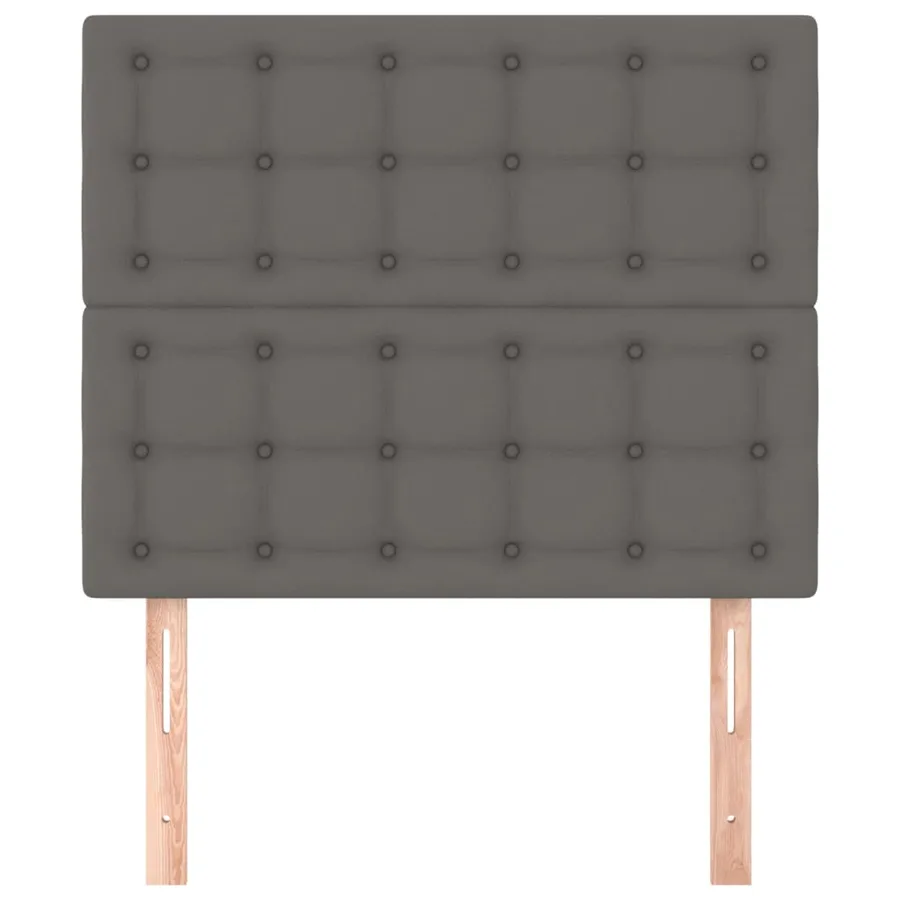 Tête de lit Gris 90x5x118/128 cm Similicuir - 3