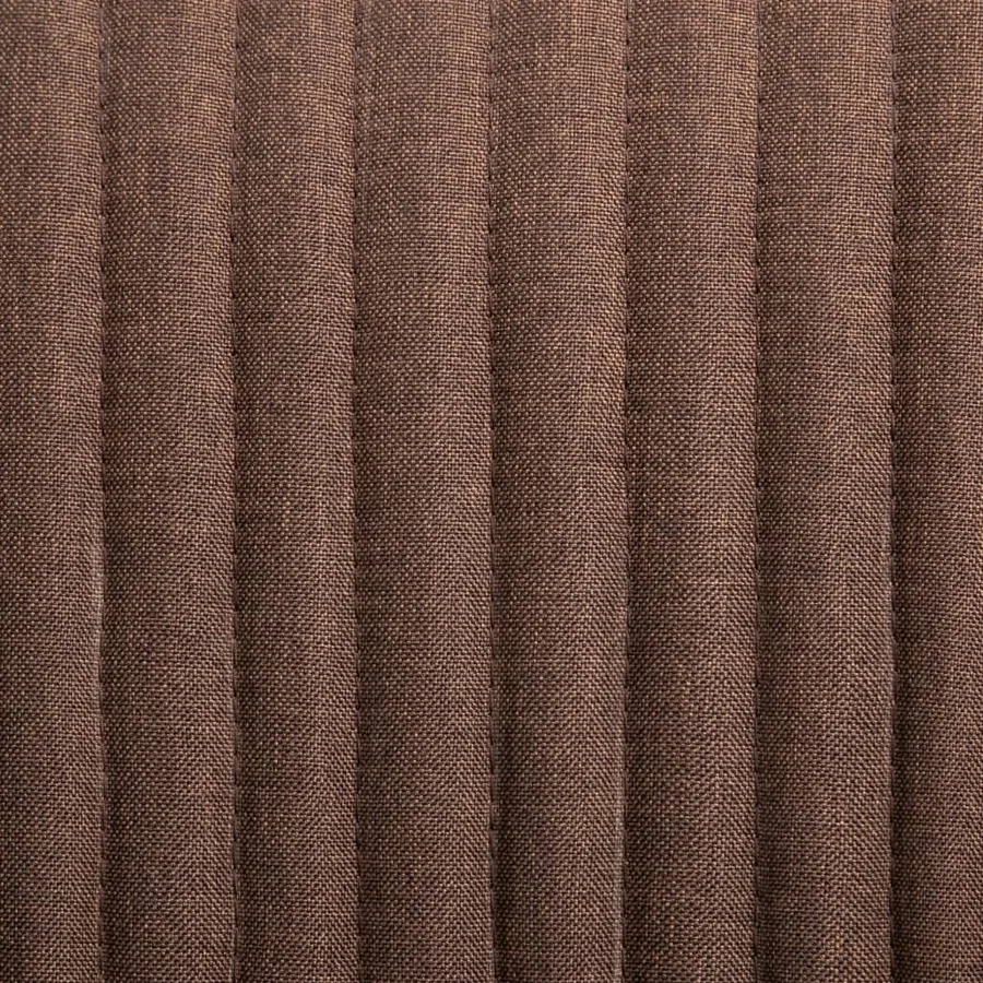 Chaises à manger lot de 4 marron tissu - 7