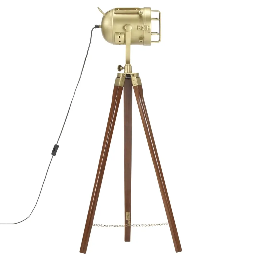 Lampadaire à trépied bois de manguier massif 97 cm - 3