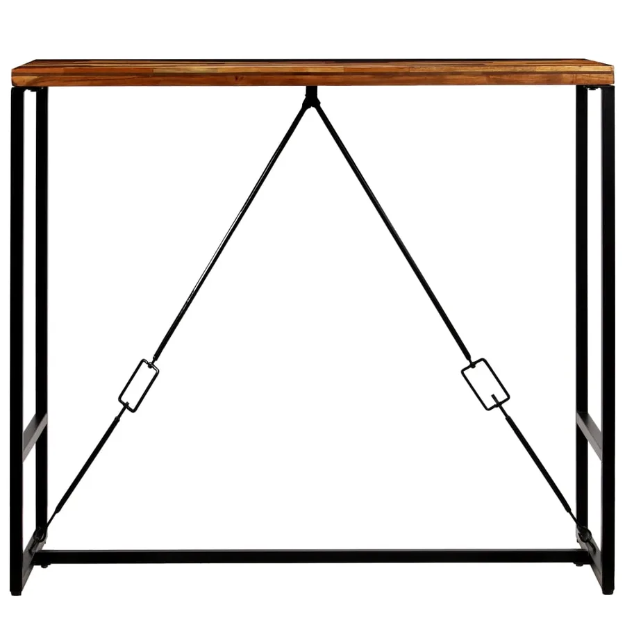 Table de bar Bois de récupération massif 120x60x106 cm - 3