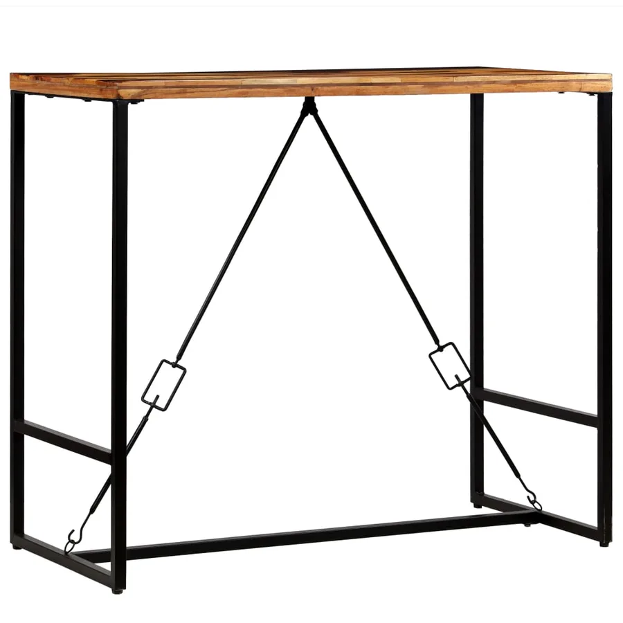 Table de bar Bois de récupération massif 120x60x106 cm - 9