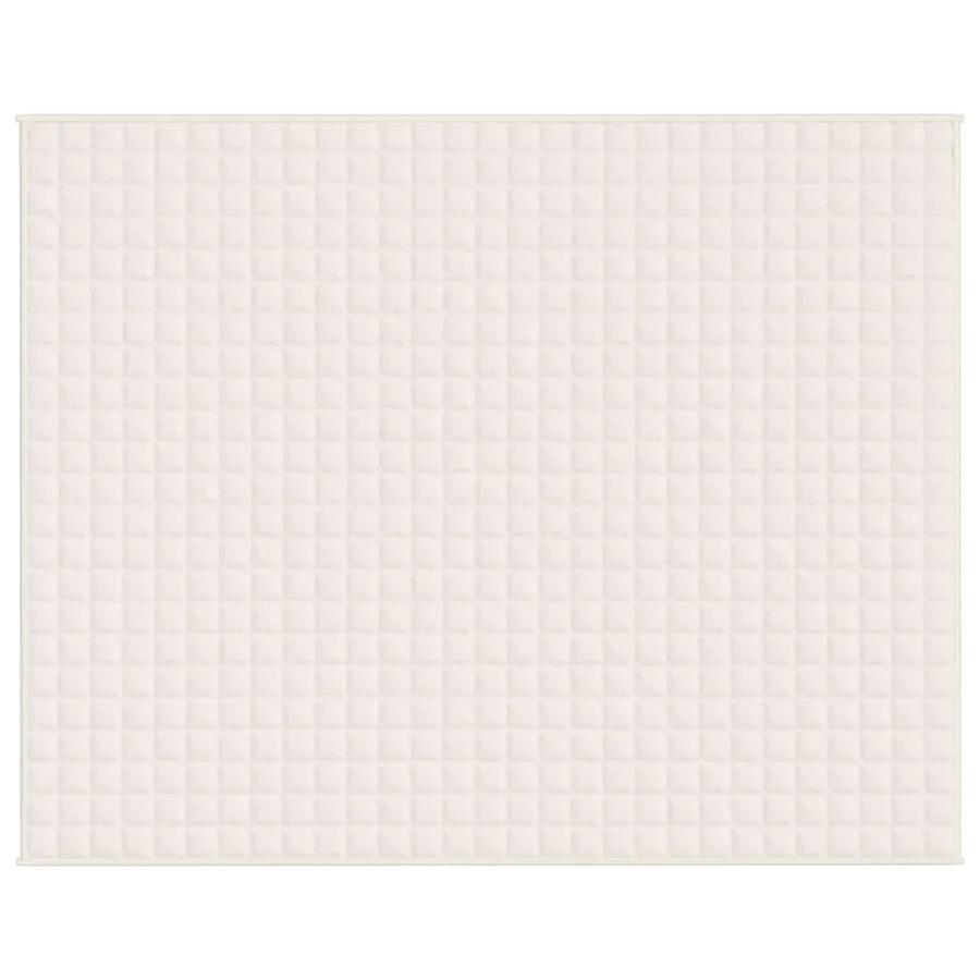 Couverture lestée Crème clair 235x290 cm 15 kg Tissu - 3