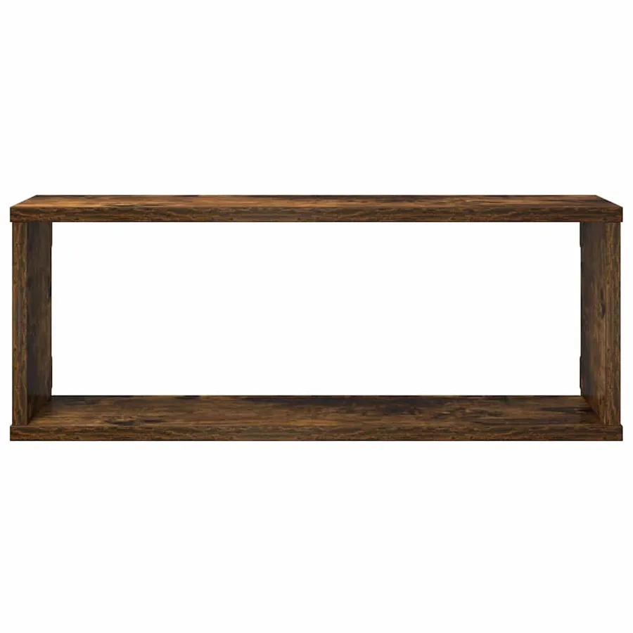 Étagères murales cube 4 pcs Chêne fumé 60x15x23 cm Bois - 5
