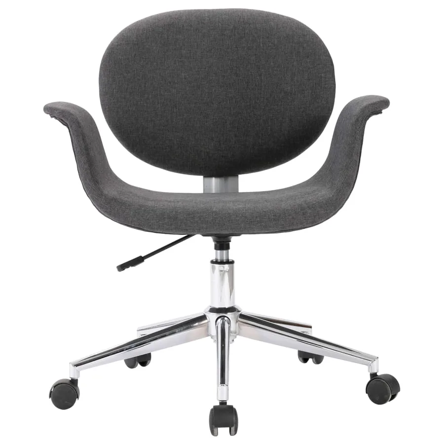 Chaises pivotantes à manger lot de 2 gris tissu - 3