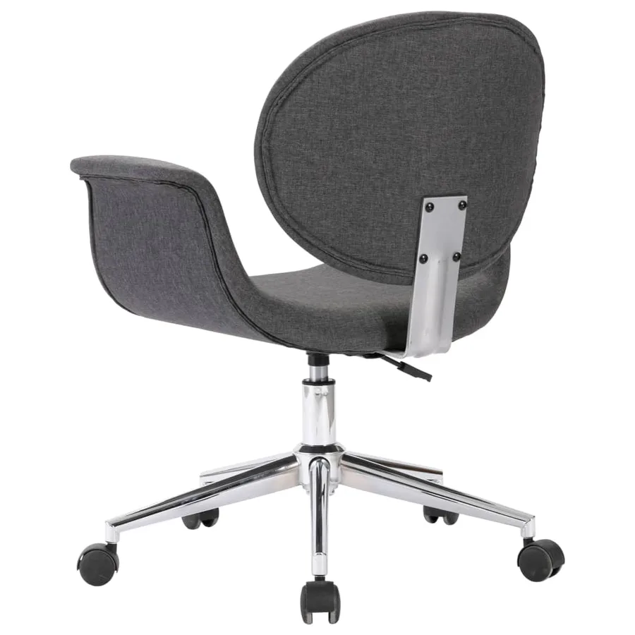 Chaises pivotantes à manger lot de 2 gris tissu - 5