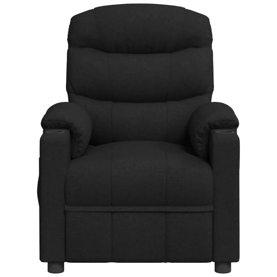 Fauteuil électrique de massage Noir Tissu - 3
