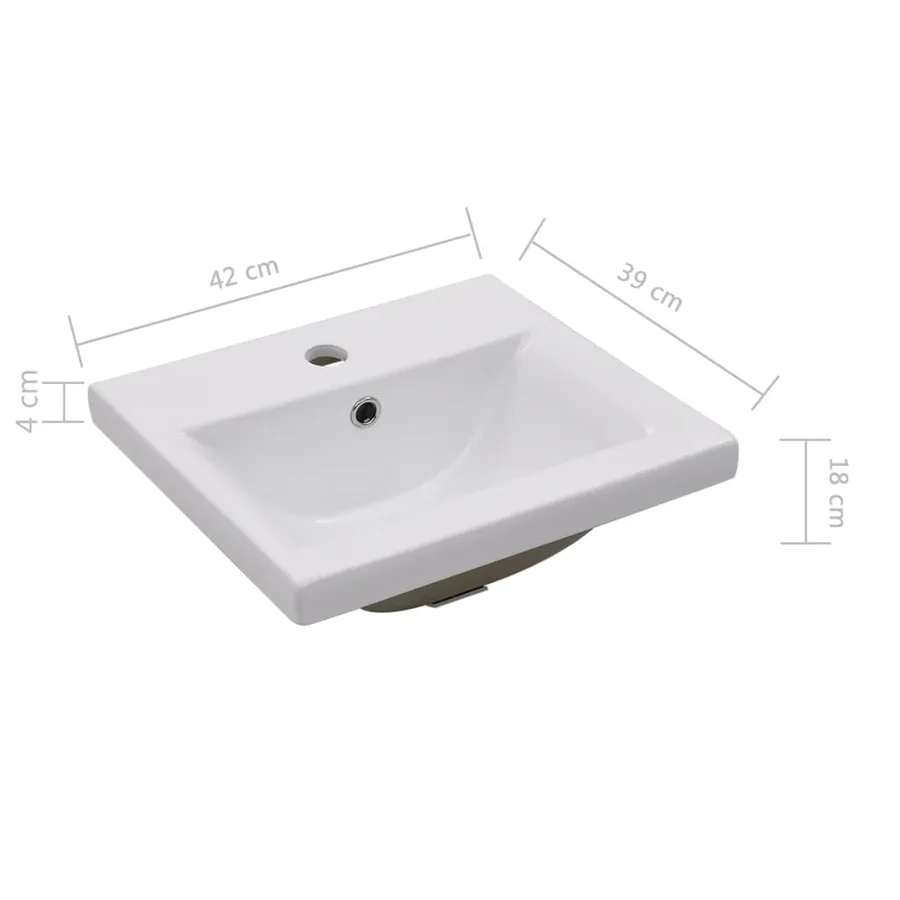 Armoire d'évier avec lavabo intégré Blanc Aggloméré - 14