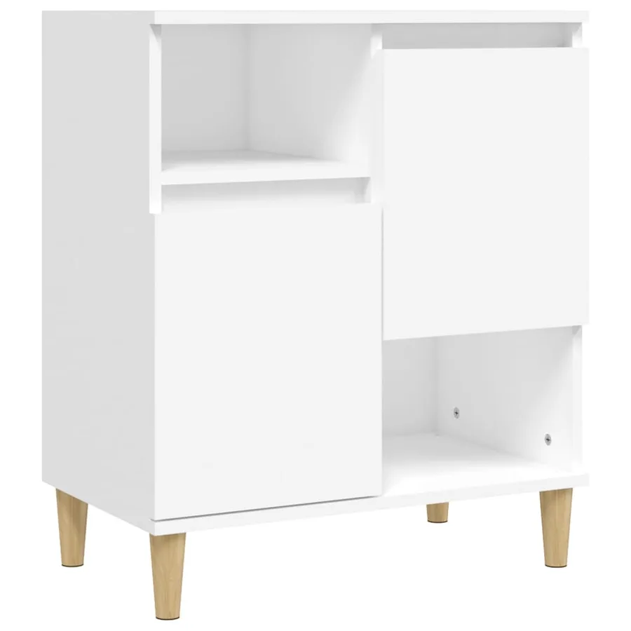 Buffets 3 pcs blanc 60x35x70 cm bois d'ingénierie - 5