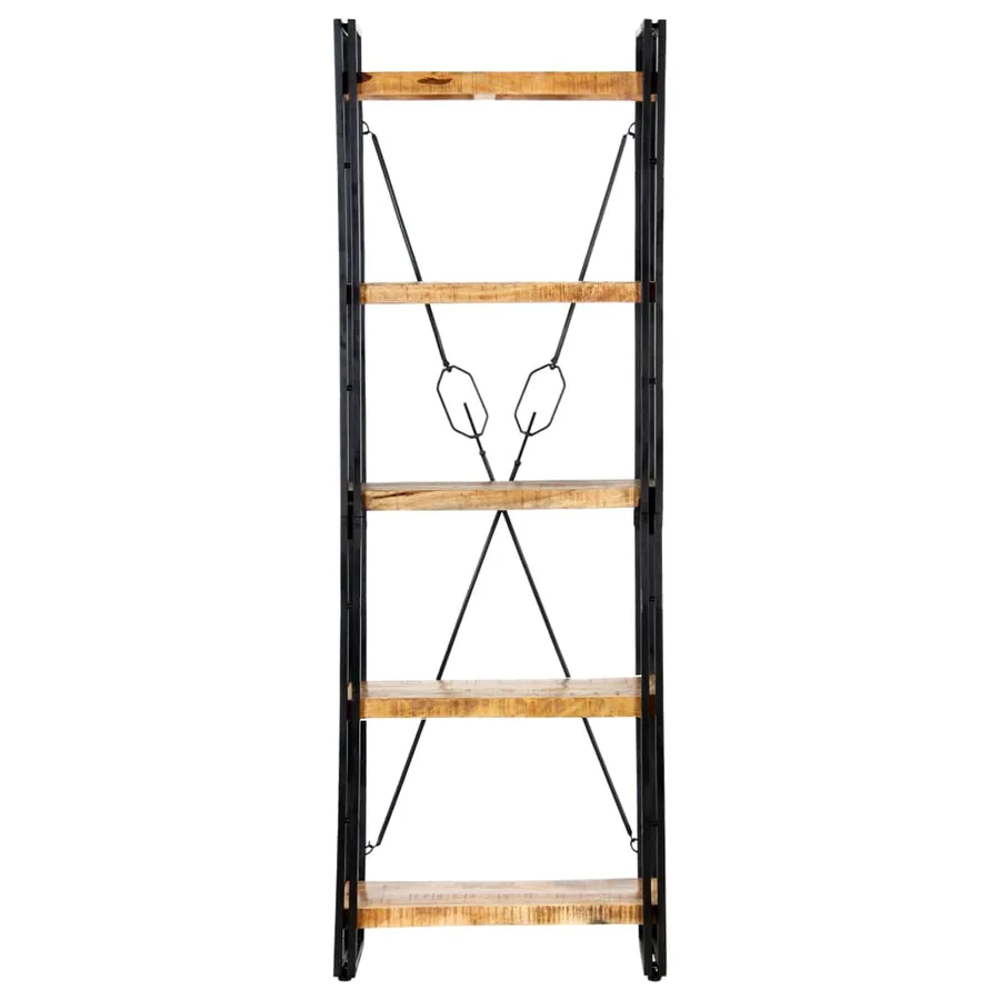 Bibliothèque à 5 niveaux 60x30x180 cm Bois de manguier solide - 2