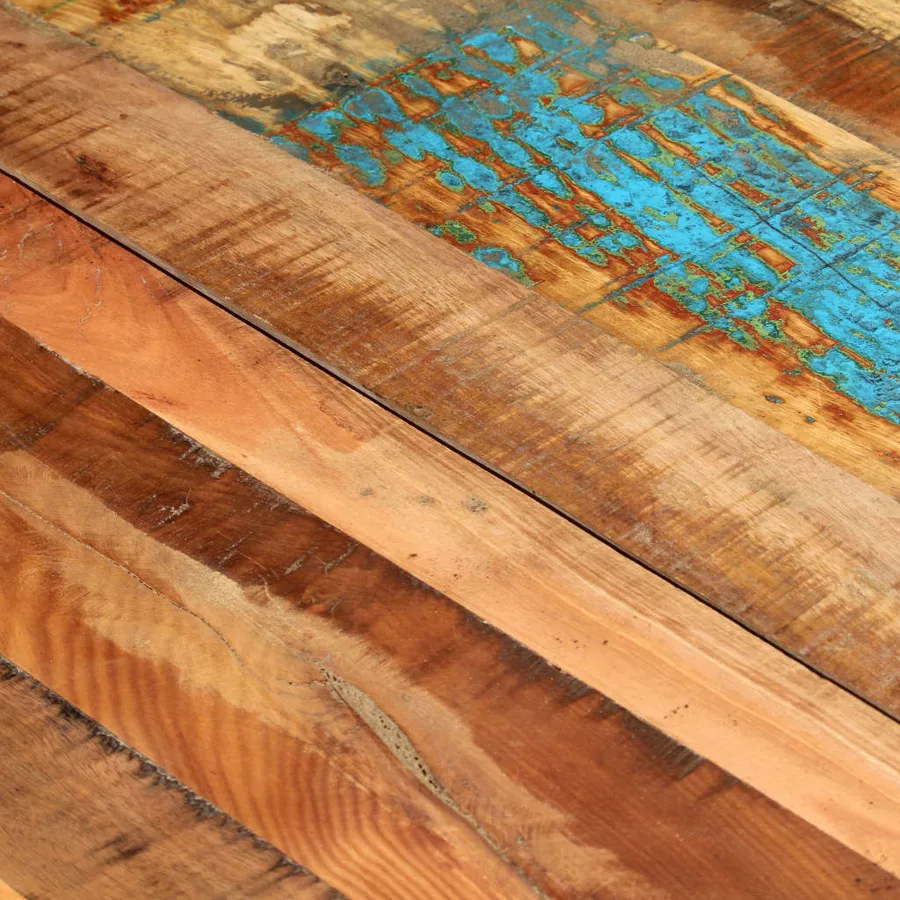 Table de salle à manger 118x60x76cm Bois de récupération massif - 5