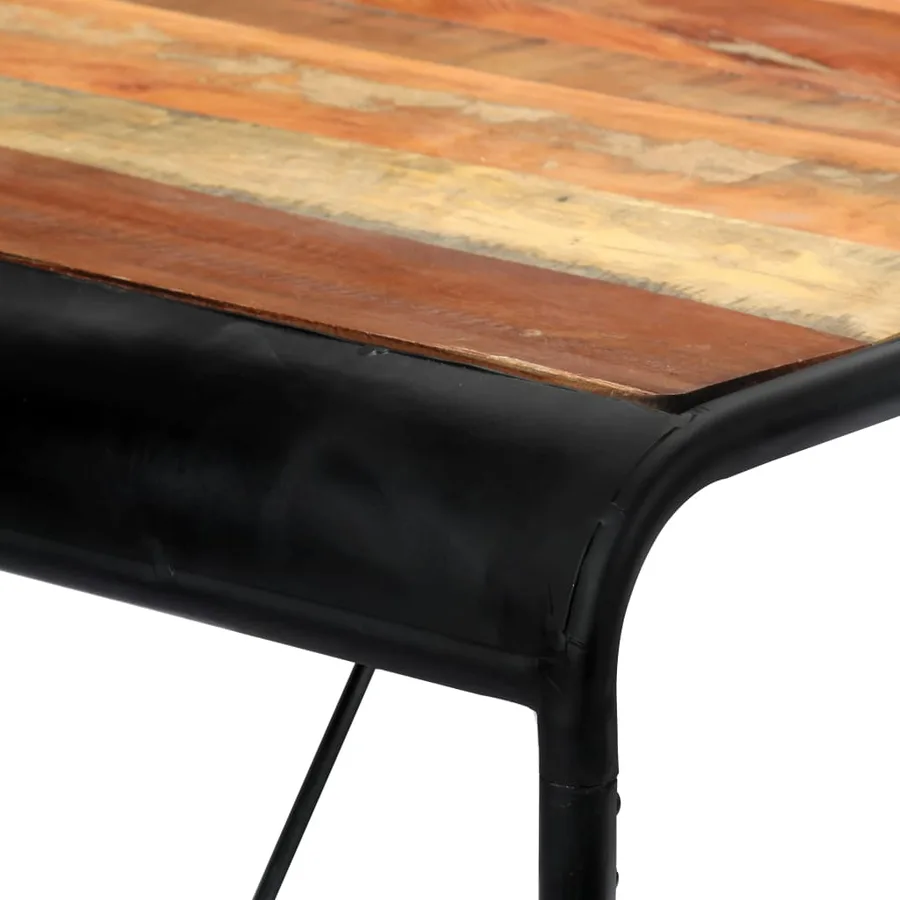 Table de salle à manger 118x60x76cm Bois de récupération massif - 7