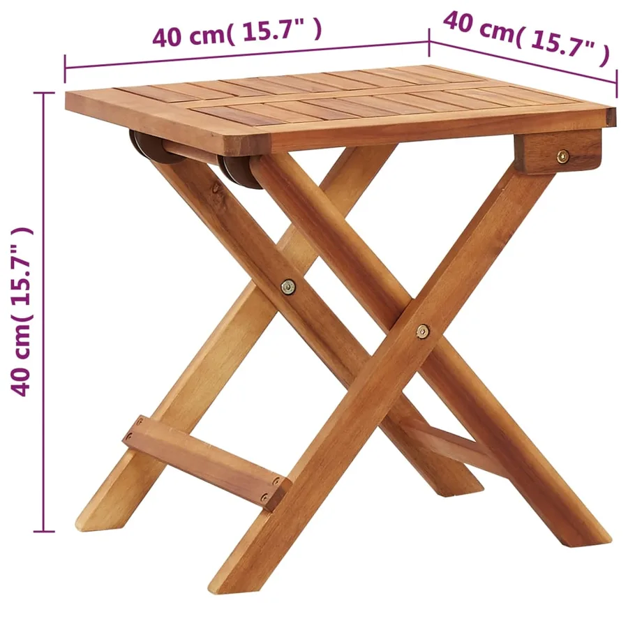 Chaise longue avec table Résine tressée et bois d'acacia massif - 11