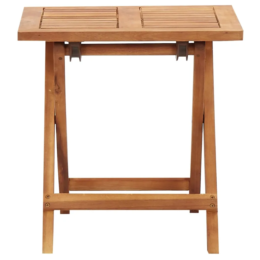 Chaise longue avec table Résine tressée et bois d'acacia massif - 8