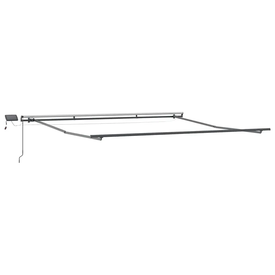 Cadre d'auvent Anthracite 500 × 350 cm Aluminium - 2