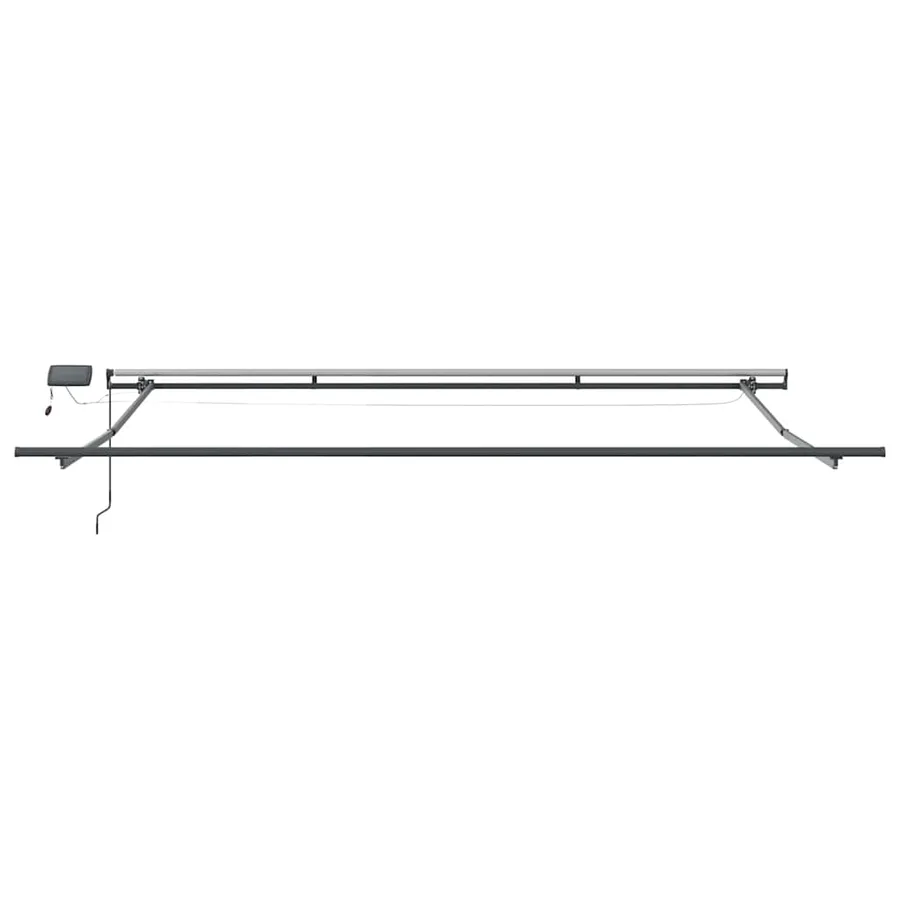 Cadre d'auvent Anthracite 500 × 350 cm Aluminium - 6