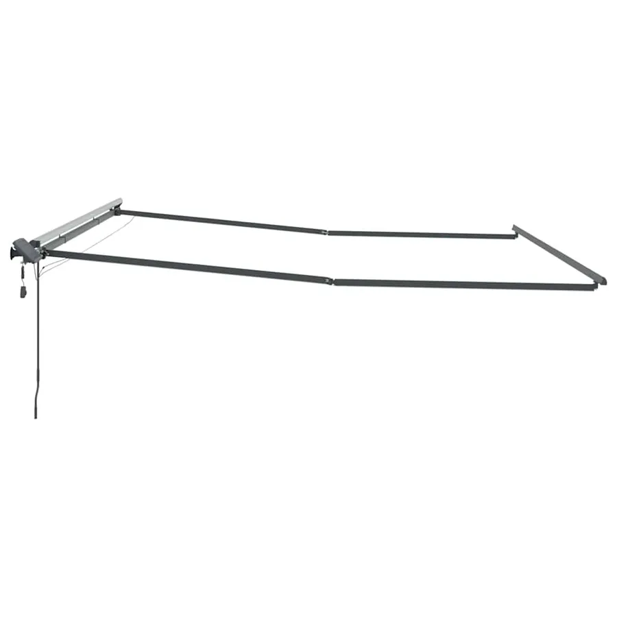 Cadre d'auvent Anthracite 500 × 350 cm Aluminium - 7
