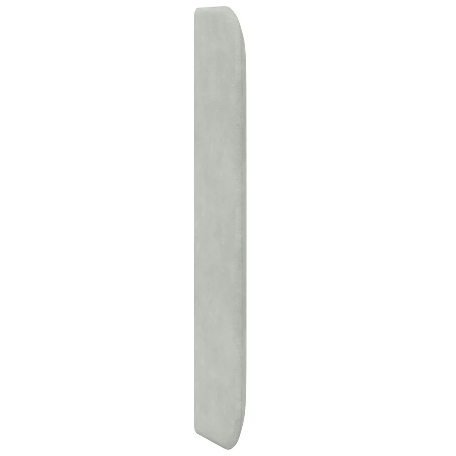 Oreille de tête de lit Gris clair 80 x 16 x 4 cm Velours - 5