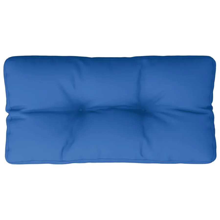 Coussin de palette bleu royal 70x40x12 cm tissu - 2