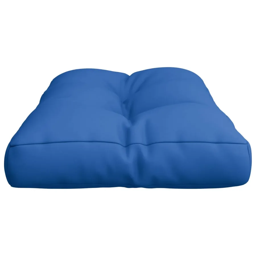 Coussin de palette bleu royal 70x40x12 cm tissu - 6