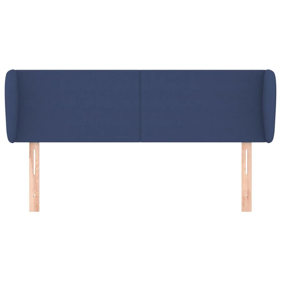 Tête de lit avec oreilles Bleu 103x23x78/88 cm Tissu - 3