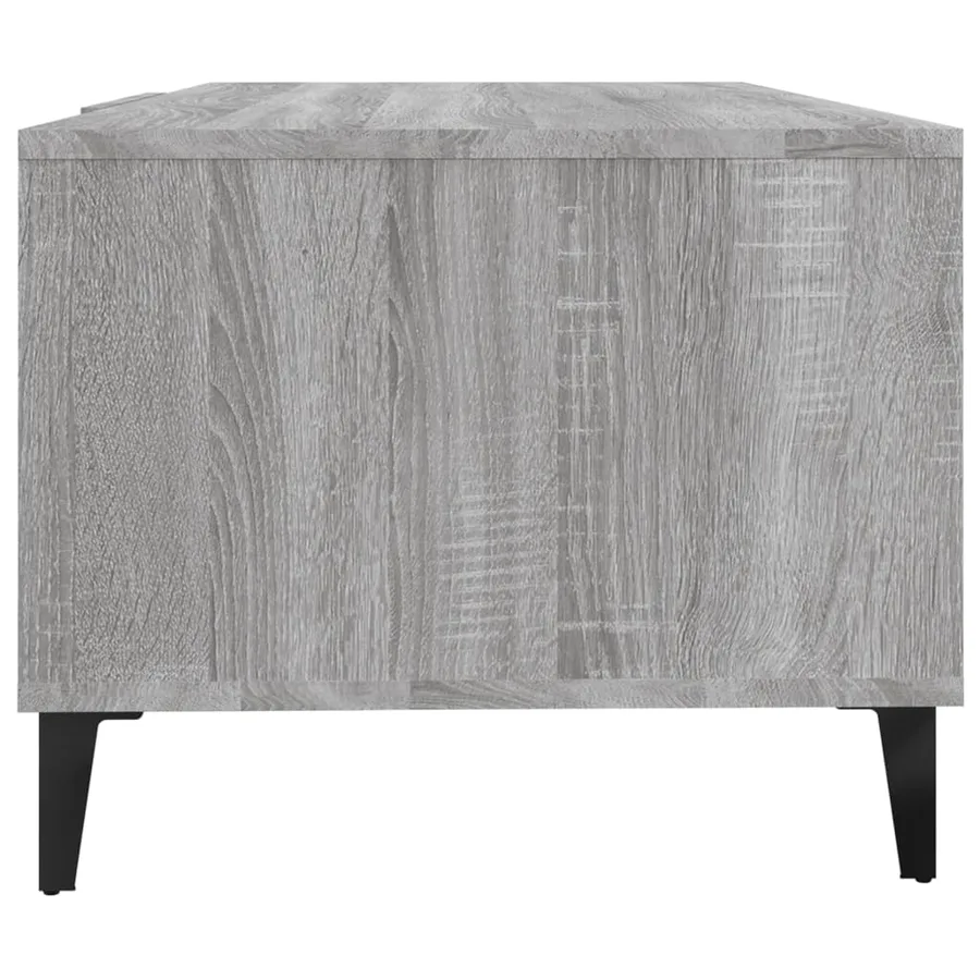 Table basse sonoma gris 102x50x40 cm bois d'ingénierie - 7