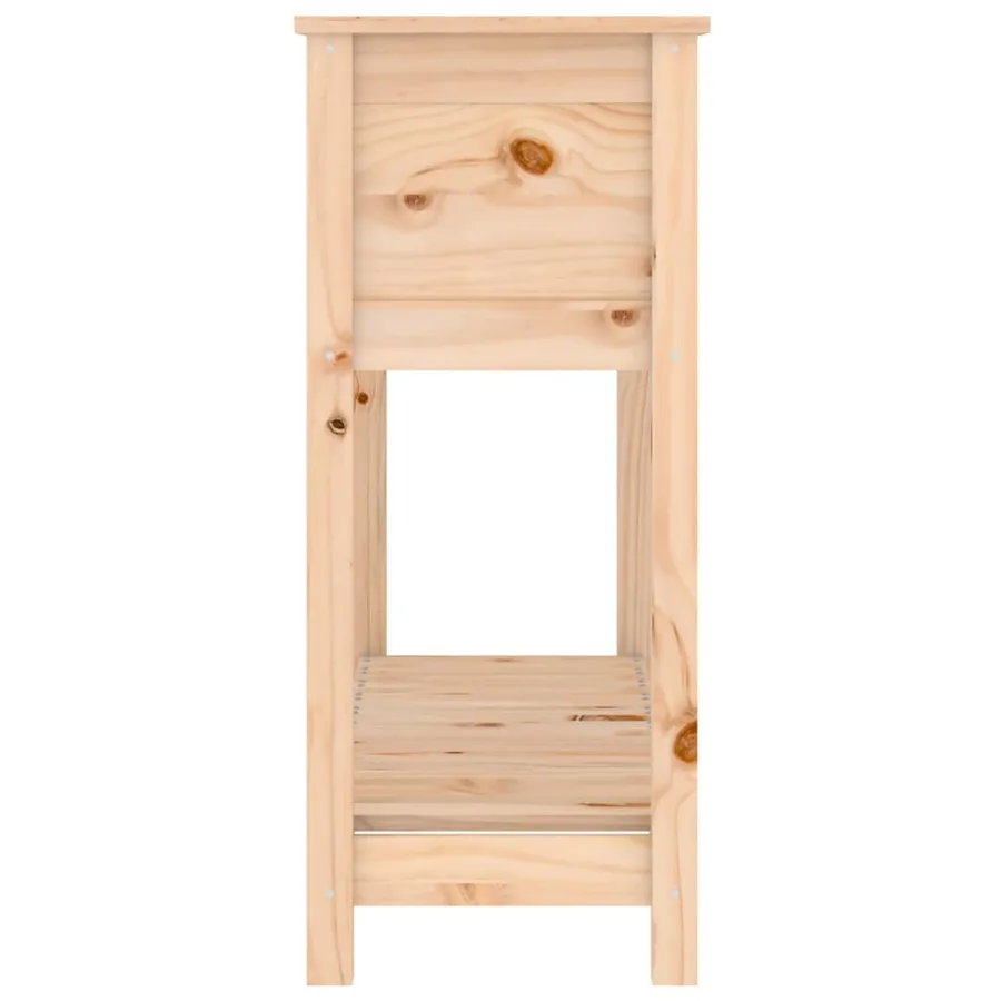 Jardinière avec étagère 111,5x34,5x81 cm Bois massif de pin - 6