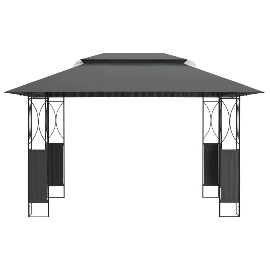 Belvédère avec toit anthracite 400x300x270 cm acier - 3