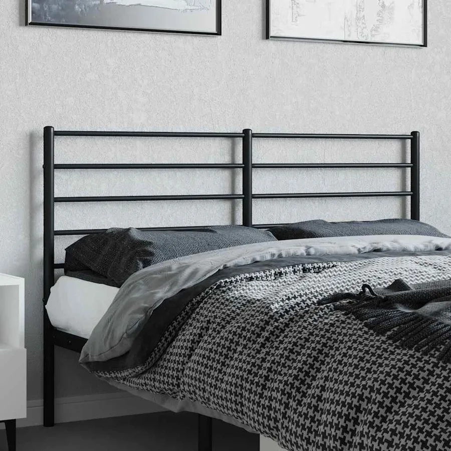 Tête de lit de remplacement métal noir 120 cm - 3