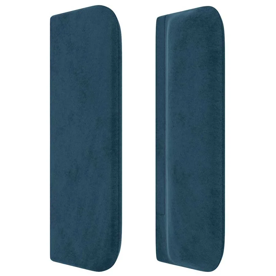Tête de lit avec oreilles Bleu Foncé 83x16x78/88 cm Velours - 4