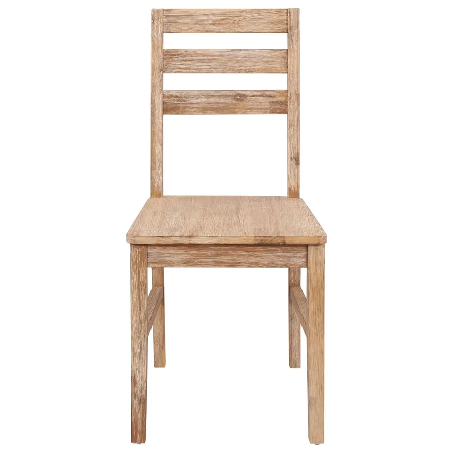 Chaises à manger lot de 6 bois d'acacia massif - 3