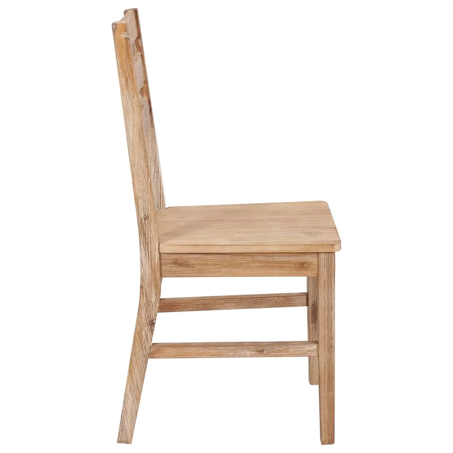 Chaises à manger lot de 6 bois d'acacia massif - 4