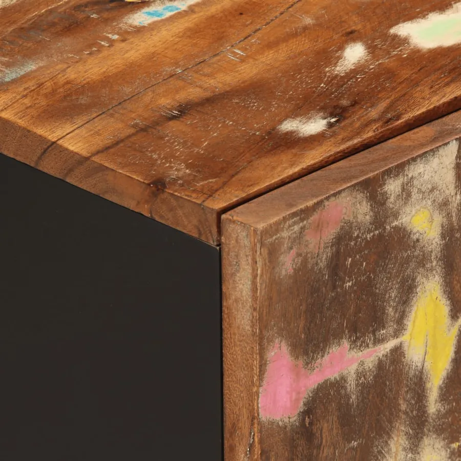 Table basse 100x54x40 cm bois de récupération et d'ingénierie - 8