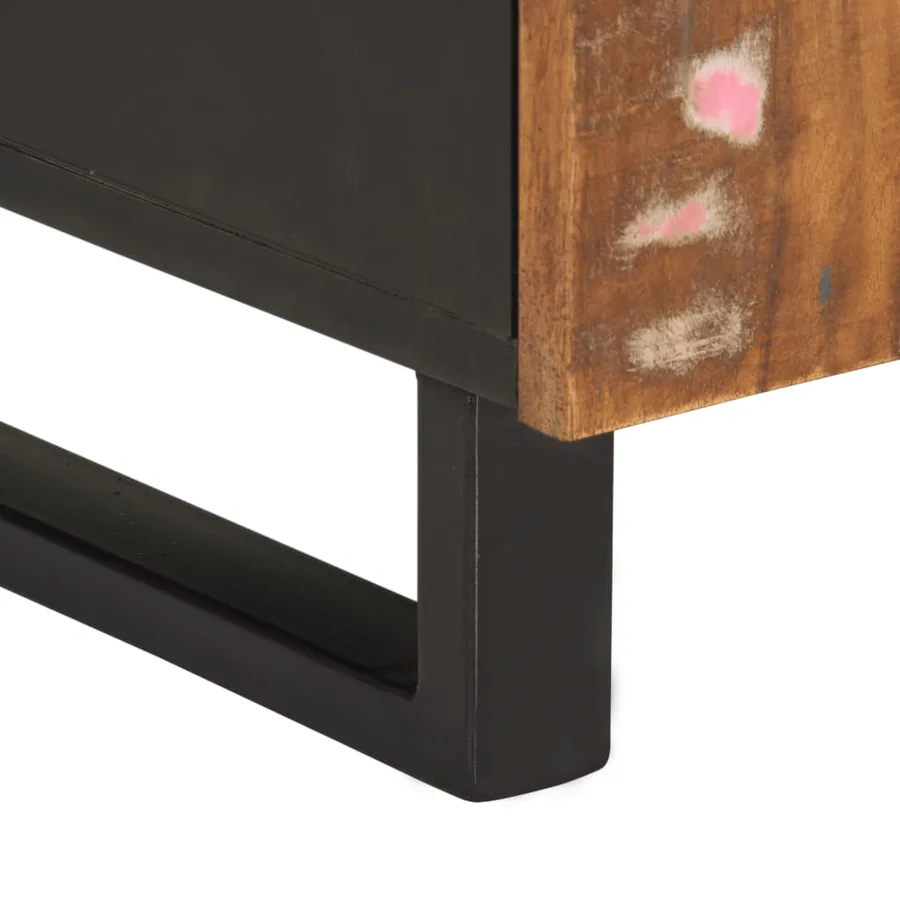 Table basse 100x54x40 cm bois de récupération et d'ingénierie - 9